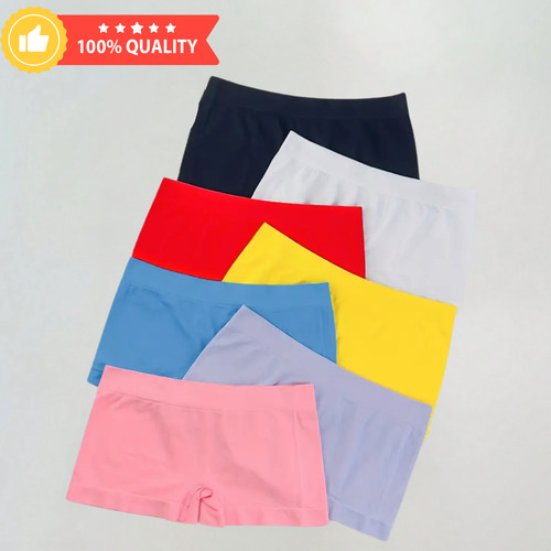 Kit 5 Calcinhas Shortinho Boxer Sem Costura Corte Laser