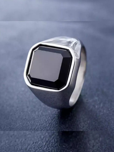 Anillo En Acero Quirúrgico De Mesa Anillos Hombres Gemas