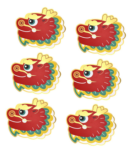 4 X 6x Sobres Rojos De Año Nuevo Hong Bao Deseos Verde
