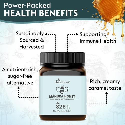 Miel De Manuka Healthlee Umf 20 - 250 G Pura De