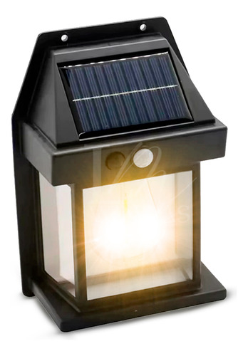 Luminaria Arandela Parede Luz Solar Sensor Presença Externo