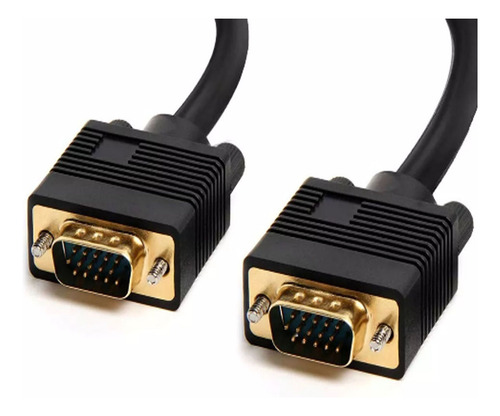 Cable Vga 3 Mts. Macho/macho, Conector Baño Oro