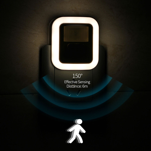 De Enchufe Led De Movimiento Con Sensor De Luz Nocturna