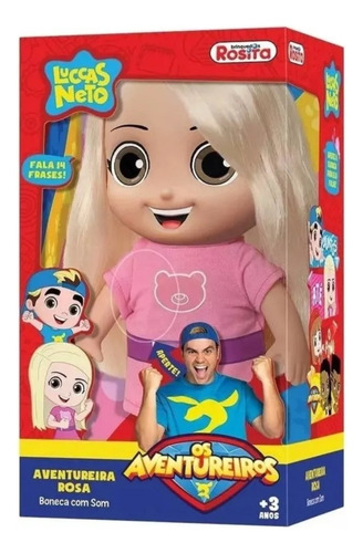 Boneca Jessie Aventureira Rosa Do Luccas Neto Fala 14 Frases