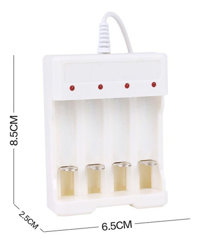 Cargador De Pilas Recargables Aa Aaa Usb 4 Pilas Ni/cd Ni/mh