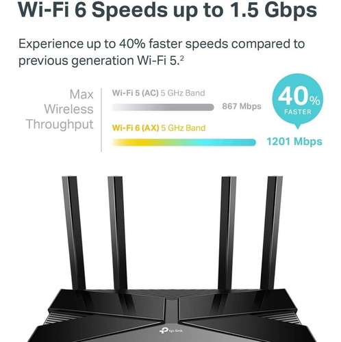 Tp-link Wifi 6 Doble Banda Ax1500 Router Gigabit Archer Ax10