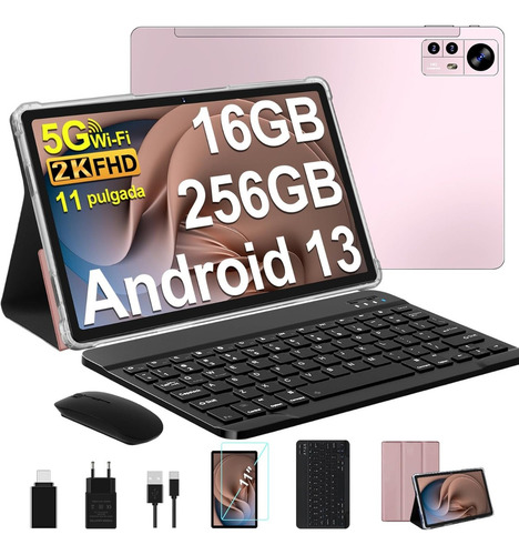 Tablet Aocwei 11'' 256+16gb Memoria Ram Teclado Bluetooth 16