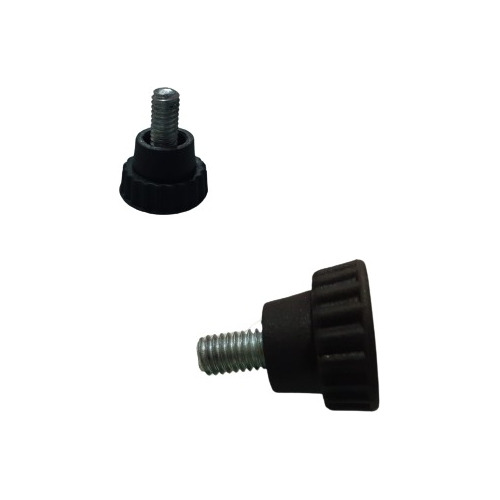 Manipulo Knob Botão Recartilhado Macho M5 X 10mm C/ 50 Pçs