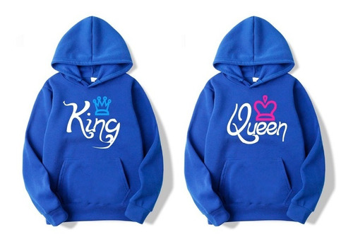 Buso Chompa Estampado Personalizado R: King Queen Novios .x2