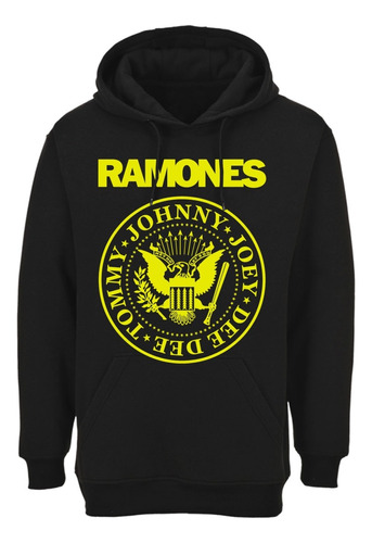 Poleron Ramones Logo Amarillo Johnny Joey Dedee Tommy Punk A