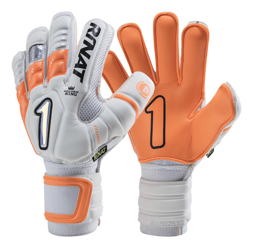 Imagen 1 de 4 de Guantes De Portero Uno Premier Gk Spines Semi Infantil Naran
