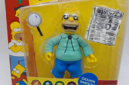 Figura Los Simpsons Abuelo Abraham Playmates Trujillo S (Usado)