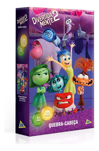 Quebra Cabeça  100 Peças Divertidamente 2 Toyster