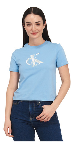 Camiseta Ck Para Mujer J20j223165