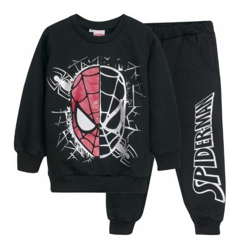 Conjunto Spiderman Buzo Y Pantalon Friza Original Marvel®