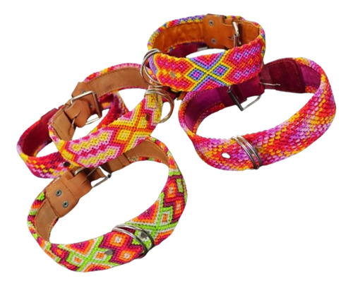 2 Collares Para Mascotas Tamaño Xg Color Variados Artesanal Tamaño Del Collar 65 Cm