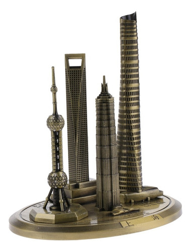Shanghai Skylines Model Edificios Famosos Recuerdo