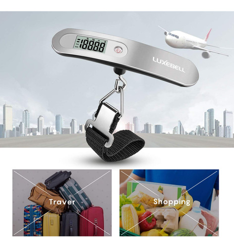 Báscula De Equipaje Digital Luxebell 50 Kg/110 Libras Platea