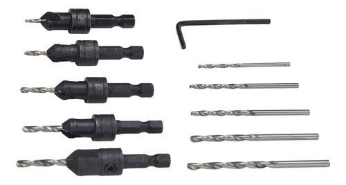 Kit De Herramientas Para Taladrar Chaflanes, Juego De Brocas