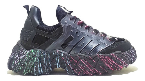 Imagen 3 de 6 de Zapatillas Enjoy Negro/multicolor