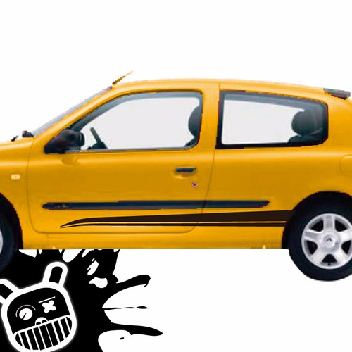 Calco, Ploteo Decorativo Lateral Wave Renault Clio ! 