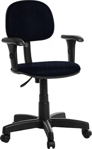 Cadeira De Escritório Secretaria Rcp Azul Escuro 42x4x39cm