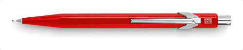 Portamina Caran D Ache 844 Metal Red Color Rojo 0.7mm