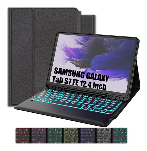 Cribun Funda Teclado Para Samsung Galaxy Tab S7 Fe 12.4 