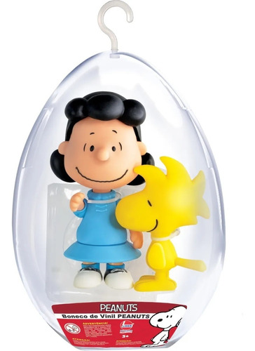 Boneco No Ovo Medio Lucy E Woodstock 17x17x25 Cm Lider Lw594