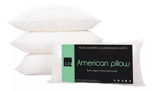 Set 2 Fundas Almohada 70x40 Blanca Hipoalargenica