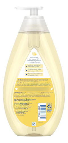 Jabón Corporal Suave Y Champú Para Bebés De La Cabeza 800 Ml