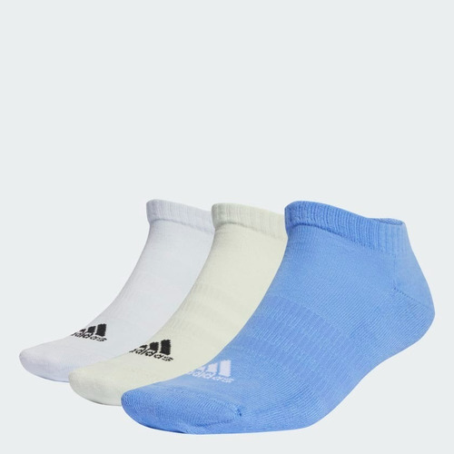 Meias Amortecidas Cano Baixo 3 Pares - Azul adidas Ic1334