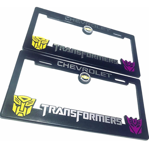 Par (2) Portaplacas Chevrolet Transformers