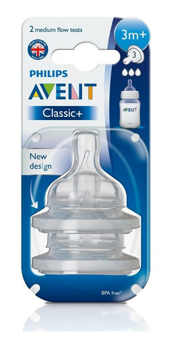 Pack Avent Mamila Tetina Anticolico 3m+ Flujo Medio