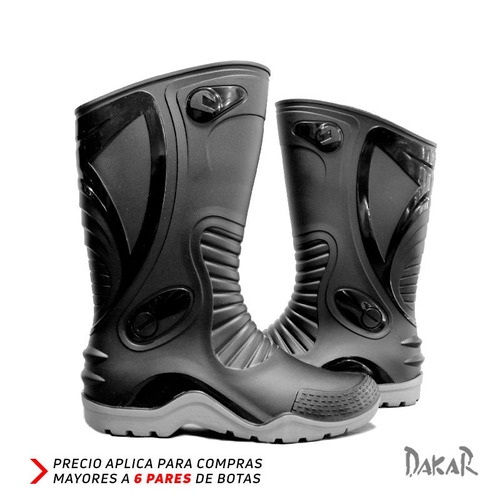 Botas Dakar Impermeable Motociclistas Al Mayor +6 Unidades