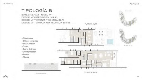 Imagen 11 de 13 de Penthouse En Venta De Lujo Beach Front En Las Playas De Yuca