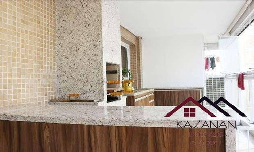 Imagem 3 de 15 de Apartamento 3 Dormitórios Suítes Varanda Gourmet- Gonzaga Santos Sp - 749