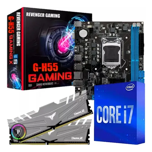 Kit Upgrade Pc - Intel Core I7 + Placa Mãe Gamer + 16gb Ram
