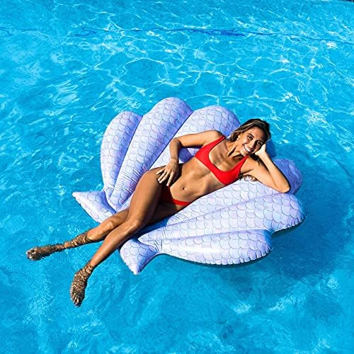 Isla Jumbo De Concha De Sirena - 60 X 69 De Poolcandy. Incre