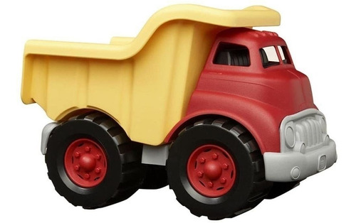 Green Toys Dump Truck En Amarillo Y Rojo Bpa Libre De Fta...