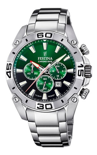 Reloj Festina Hombre F20543/3 Verde Chrono Bike 100m Liniers