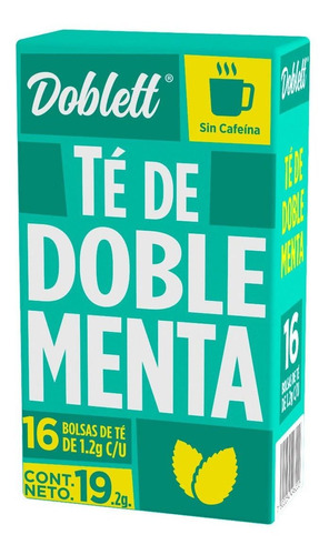 Té Doblett Doble Menta 16 Sobres 19.2g