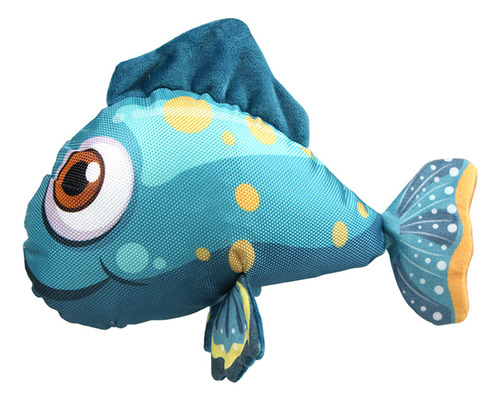 Juguete De Peluche Interactivo Con Forma De Pez Para Perro Q