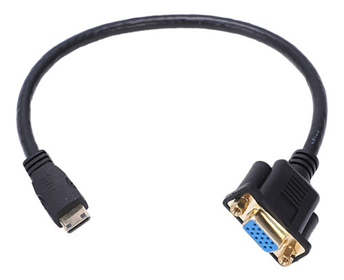 Mini Hdmi A Vga M/f Conector Adaptador Convertidor De Cable