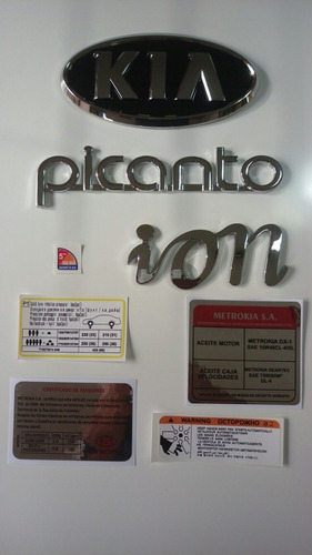 Kia Picanto Ion Emblemas Y Calcomanías