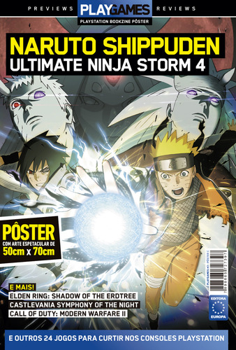 Superpôster Playgames Naruto Shippuden, De Editora Europa. Editorial Europa, Capa Mole Em