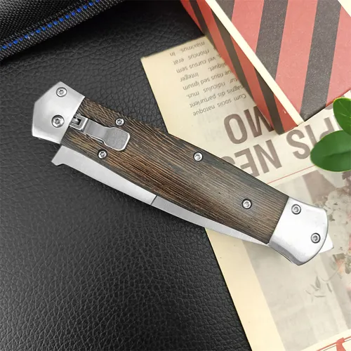 Cuchillo Stiletto Tactical Gear, Hoja Plegable Automática, C