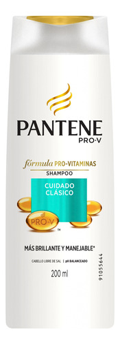 Shampoo Pantene Pro-V Cuidado Clásico en botella de 200mL por 1 unidad