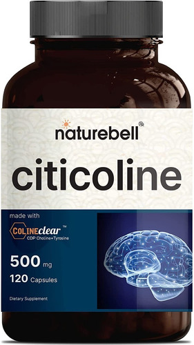 Citicoline Cdp Choline 500 Mg Y 120 Caps Naturebell De Eeuu