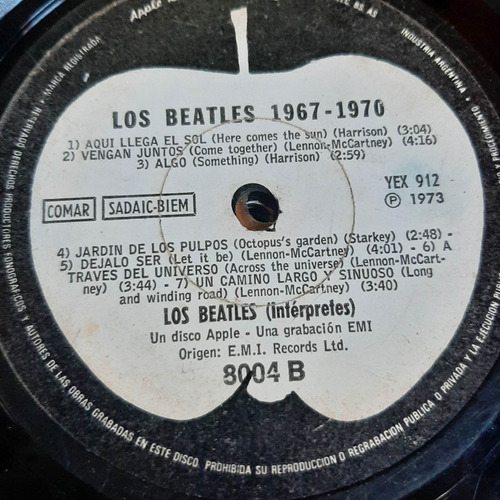 Sin Tapa Disco Los Beatles 1967 1970 Bi0
